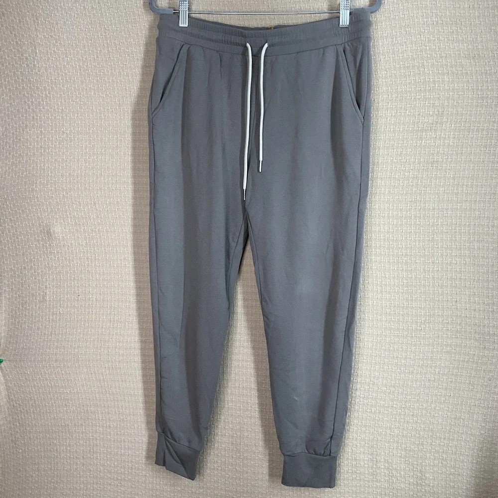 Be Love Womens Sweatpants Joggers Size Large Gray‎ Fleece Feeling Casual